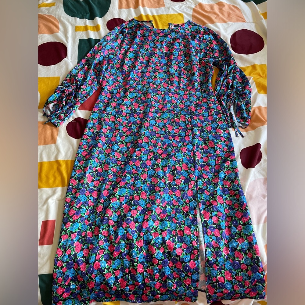 River island floral print midi dress